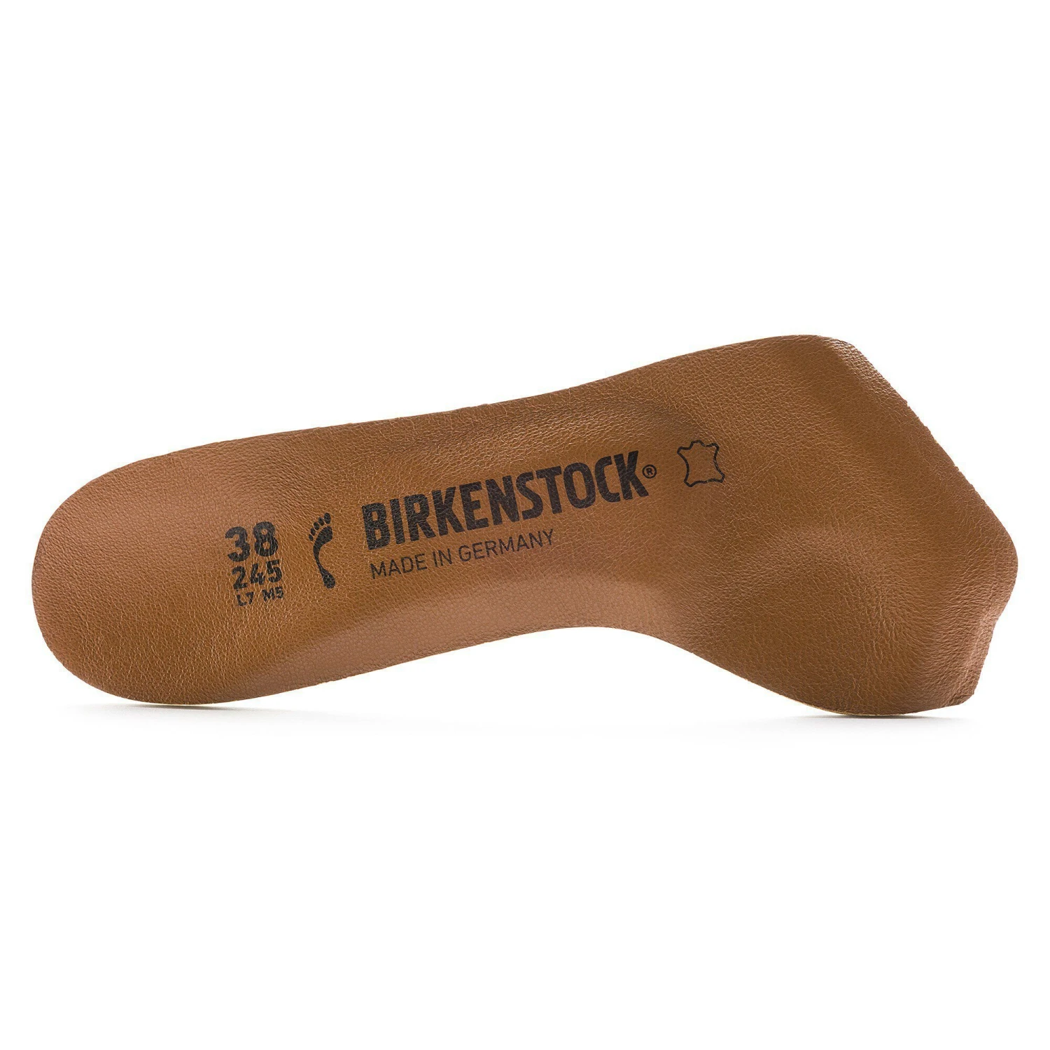 Birkenstock Comfort Toeless Insole Leather Leather Brown 2 Birkenstock Comfort Toeless Insole Leather Leather Brown - Image 2
