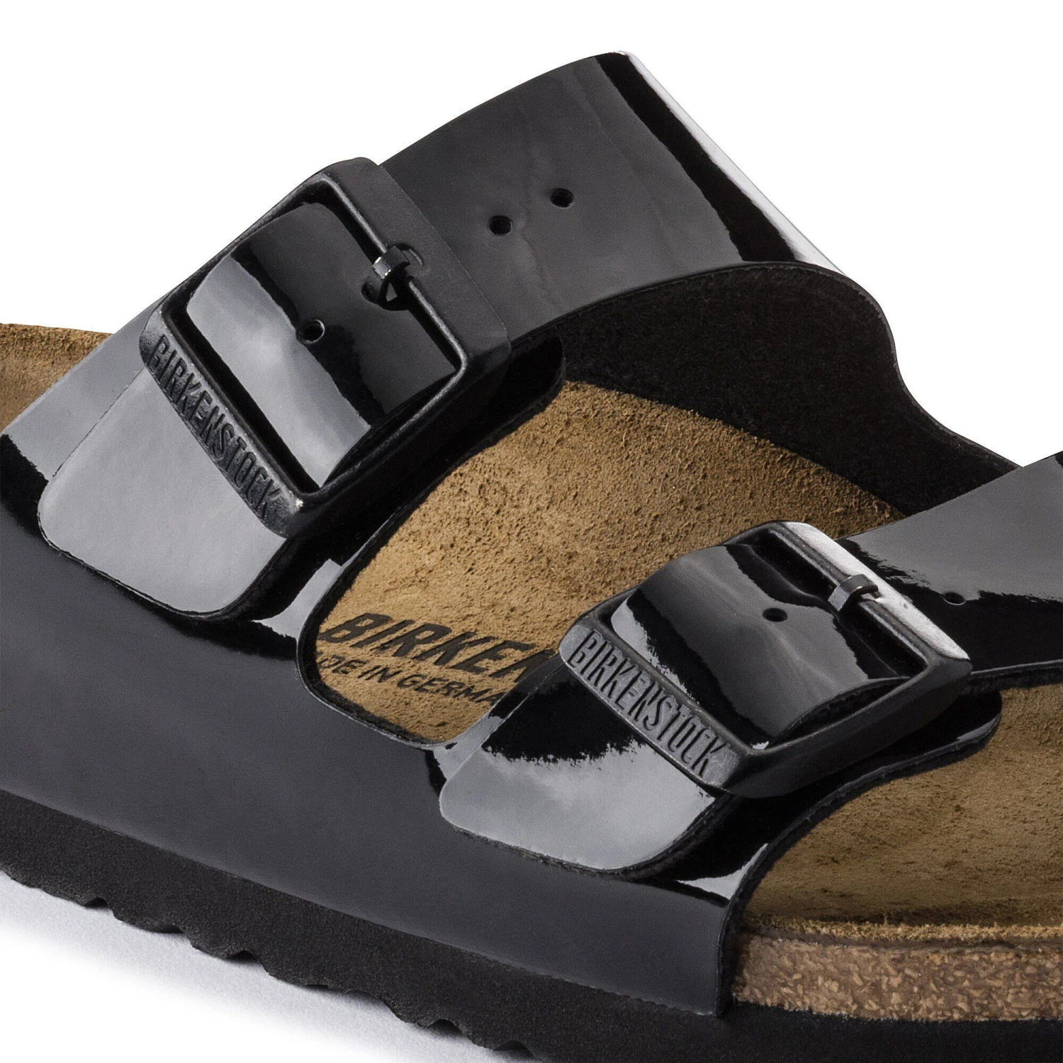 Birkenstock Arizona Birko-Flor Patent Black Patent 4 Birkenstock Arizona Birko-Flor Patent Black Patent - Image 4