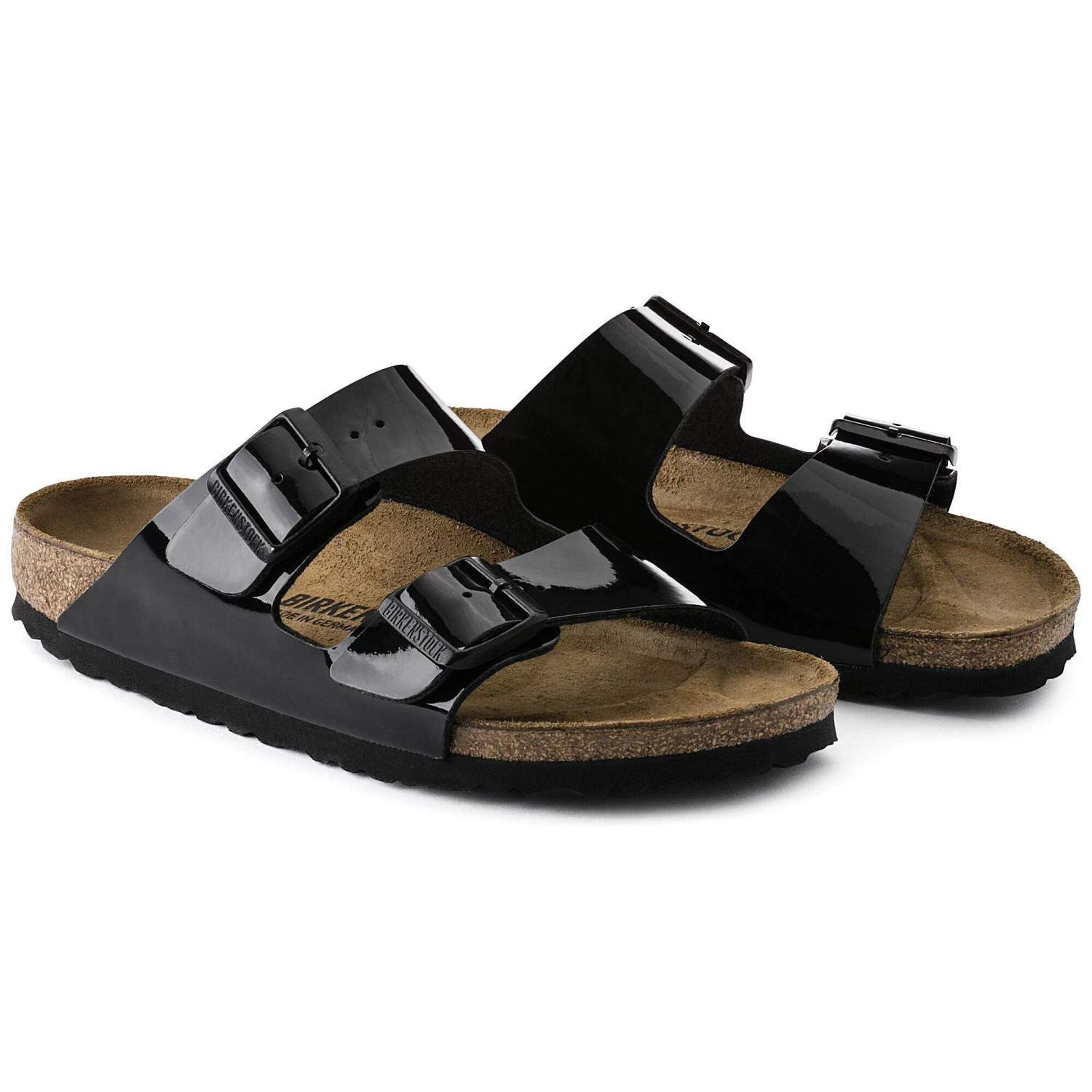 Birkenstock Arizona Birko-Flor Patent Black Patent 6 Birkenstock Arizona Birko-Flor Patent Black Patent - Image 6