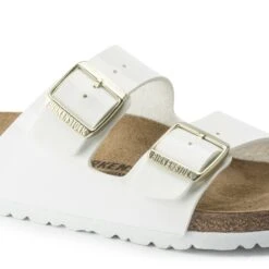 Birkenstock Arizona Birko-Flor Patent Patent White -Birkenstock Sale Store 1005294 detail 1