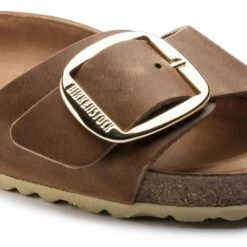 Birkenstock Madrid Big Buckle Oiled Leather Cognac -Birkenstock Sale Store 1006525 detail 1