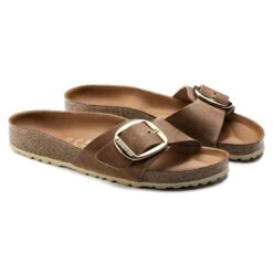 Birkenstock Madrid Big Buckle Oiled Leather Cognac -Birkenstock Sale Store 1006525 pair