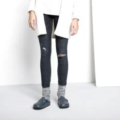 Birkenstock Cotton Slub Women Cotton-Polyamide-Elastane Blue/White 11 Birkenstock Cotton Slub Women Cotton-Polyamide-Elastane Blue/White -Birkenstock Sale Store 1008034 f look f