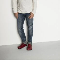 Birkenstock Cotton Slub Men Cotton-Polyamide-Elastane Blue/White 10 Birkenstock Cotton Slub Men Cotton-Polyamide-Elastane Blue/White -Birkenstock Sale Store 1008062 f look m