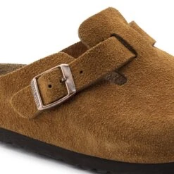 Birkenstock Boston Soft Footbed Suede Leather Mink -Birkenstock Sale Store 1009543 detail 1
