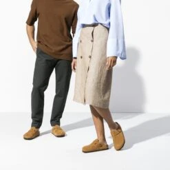 Birkenstock Boston Soft Footbed Suede Leather Mink -Birkenstock Sale Store 1009543 detail 6