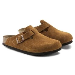 Birkenstock Boston Soft Footbed Suede Leather Mink -Birkenstock Sale Store 1009543 pair
