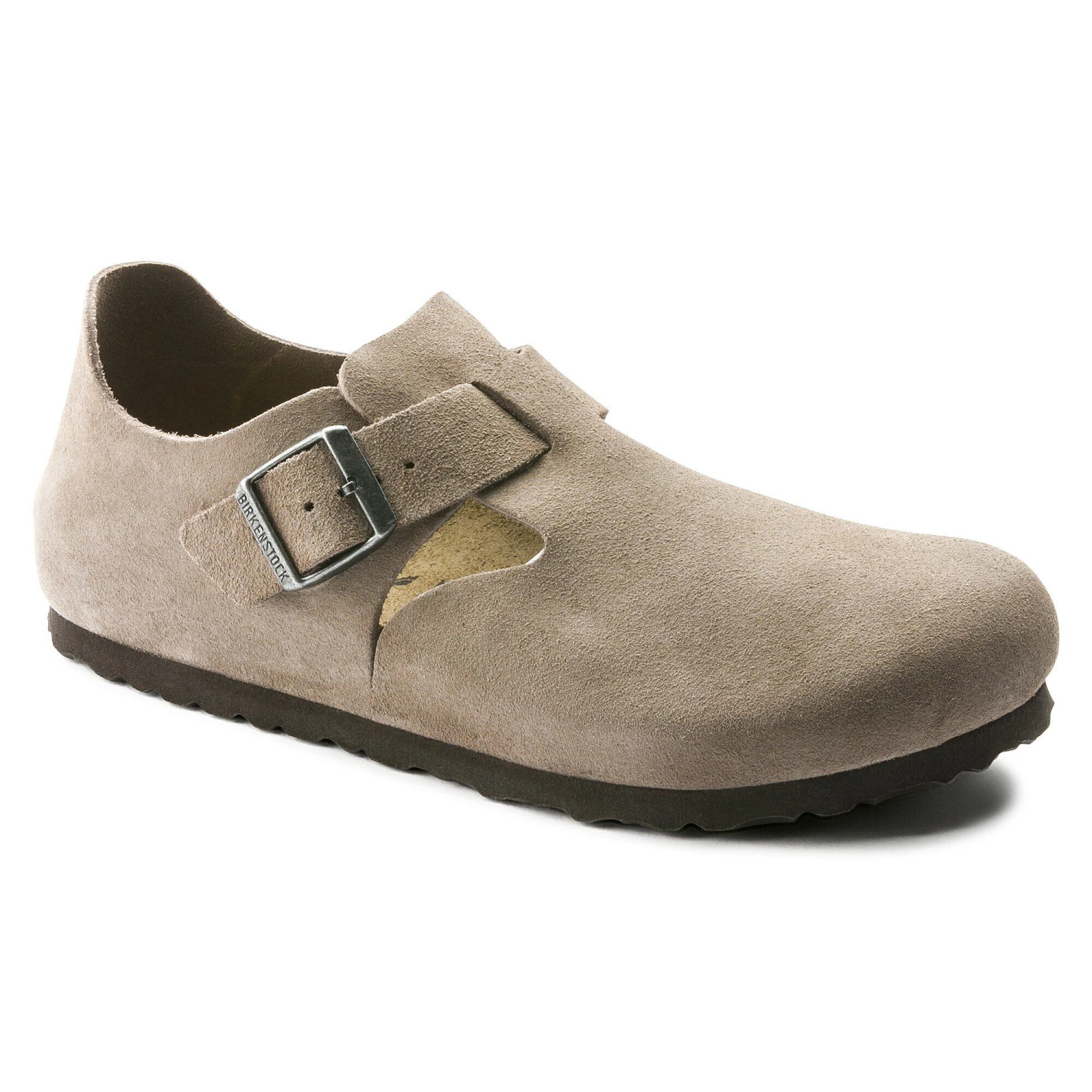 Birkenstock London Suede Leather Taupe 1 Birkenstock London Suede Leather Taupe