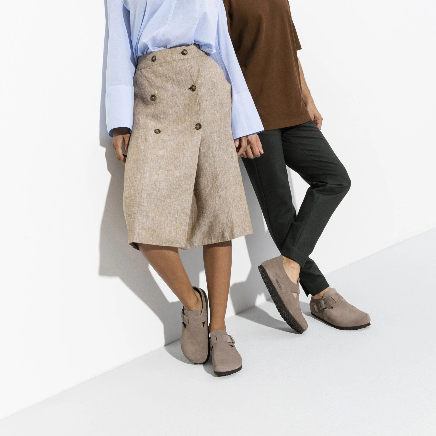 Birkenstock London Suede Leather Taupe 5 Birkenstock London Suede Leather Taupe - Image 5