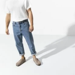 Birkenstock London Suede Leather Taupe 19 Birkenstock London Suede Leather Taupe -Birkenstock Sale Store 1010504 f look m