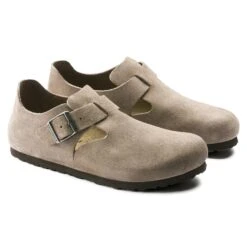 Birkenstock London Suede Leather Taupe 16 Birkenstock London Suede Leather Taupe -Birkenstock Sale Store 1010504 pair