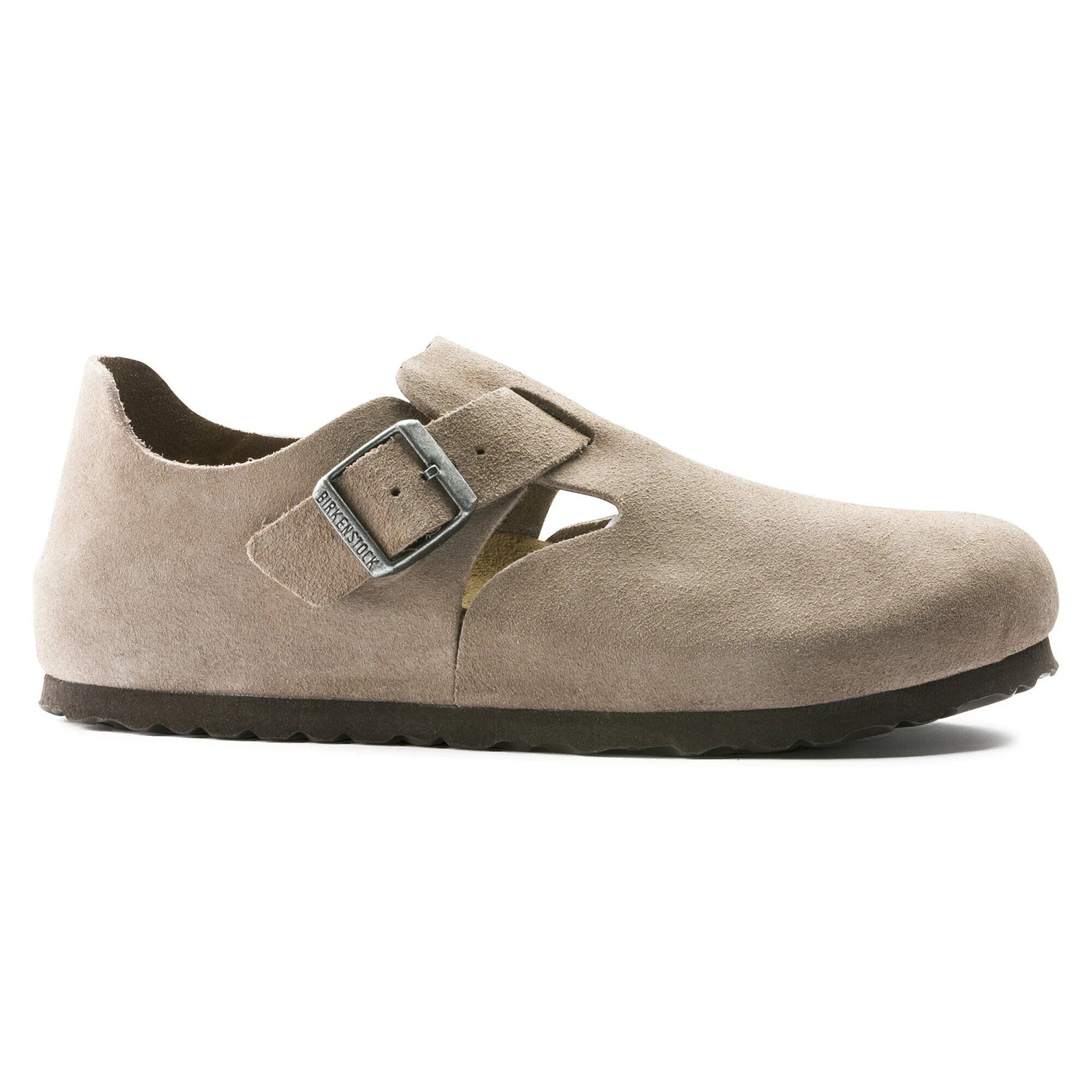 Birkenstock London Suede Leather Taupe 3 Birkenstock London Suede Leather Taupe - Image 3