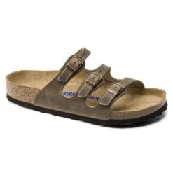 Birkenstock Florida Soft Footbed Oiled Leather Tobacco Brown