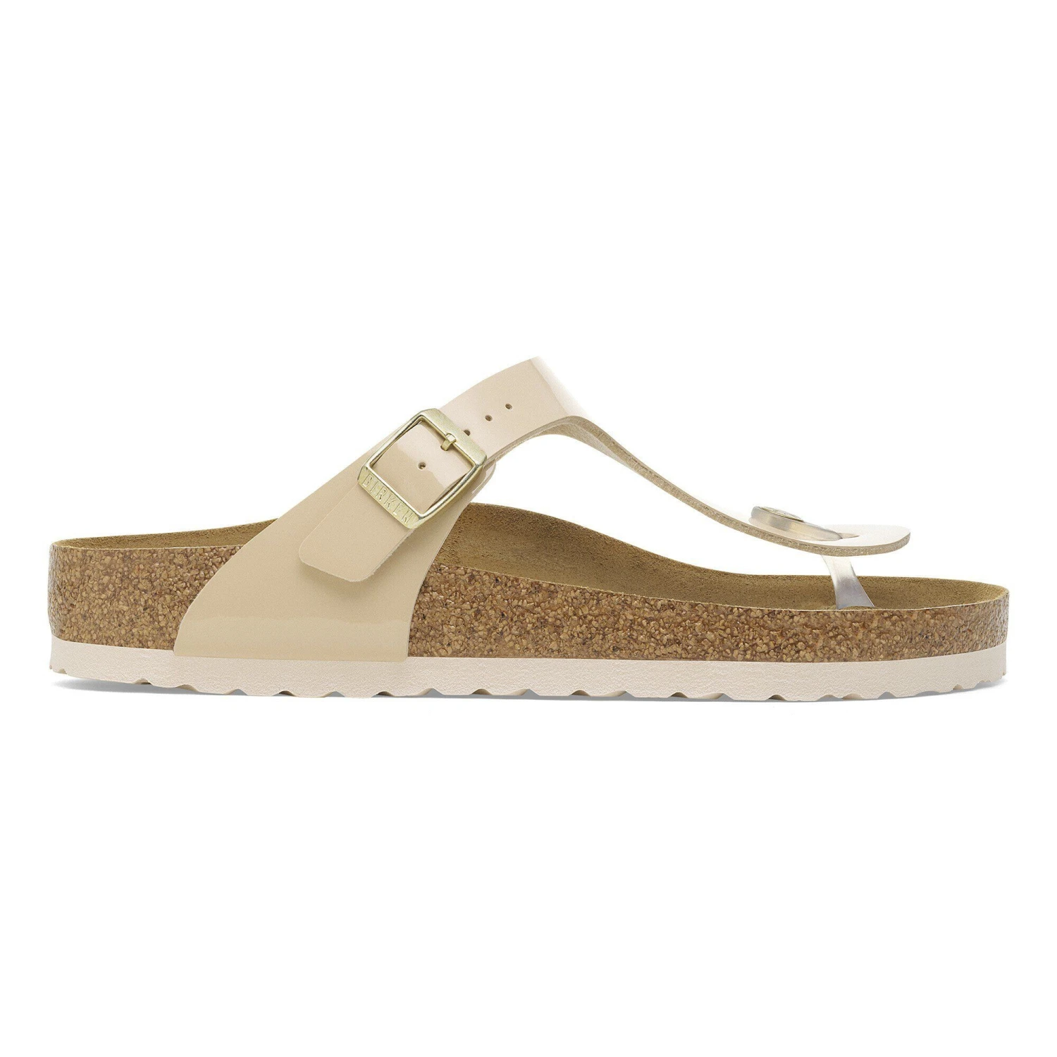 Birkenstock Gizeh Birko-Flor Patent Patent Sand 3 Birkenstock Gizeh Birko-Flor Patent Patent Sand - Image 3