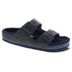 Birkenstock Arizona Leather Croco Navy