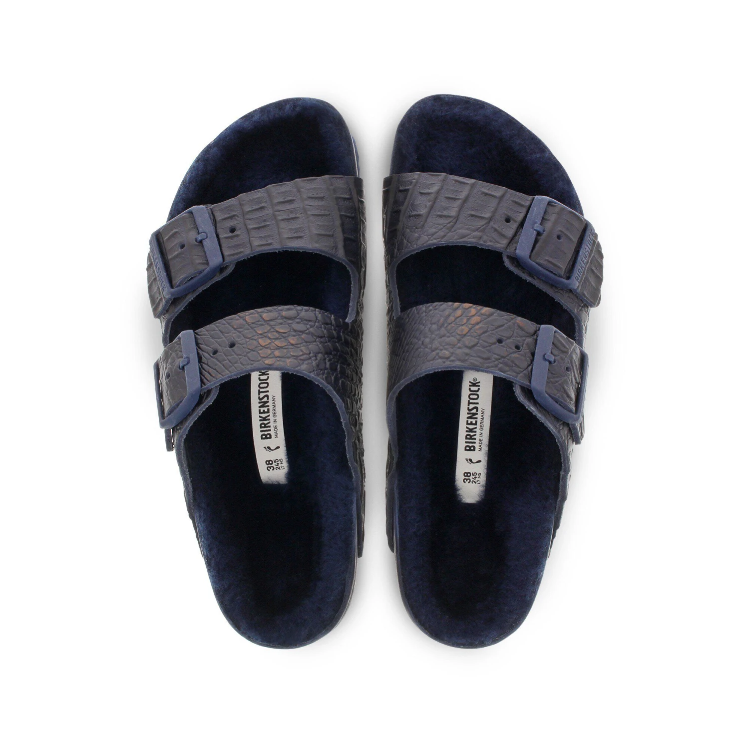 Birkenstock Arizona Leather Croco Navy 5 Birkenstock Arizona Leather Croco Navy - Image 5