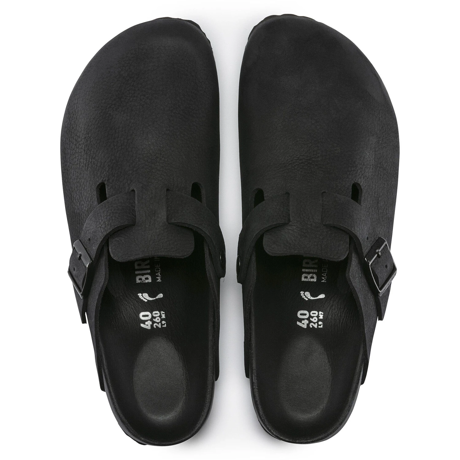 Birkenstock Boston Leather Black 2 Birkenstock Boston Leather Black - Image 2