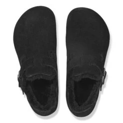 Birkenstock London Shearling Suede Leather Black -Birkenstock Sale Store 1014960 top