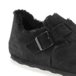 Birkenstock London Shearling Suede Leather Black -Birkenstock Sale Store 1014961 detail 1