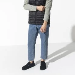 Birkenstock London Shearling Suede Leather Black -Birkenstock Sale Store 1014961 f look m