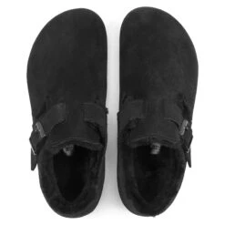 Birkenstock London Shearling Suede Leather Black -Birkenstock Sale Store 1014961 top