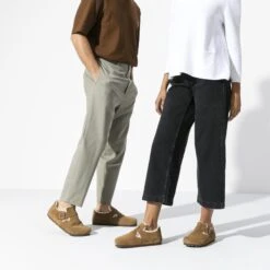 Birkenstock London Shearling Suede Leather Dark Tea -Birkenstock Sale Store 1014963 detail 6