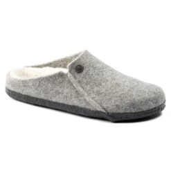 Birkenstock Zermatt Shearling Wool Felt Light Gray