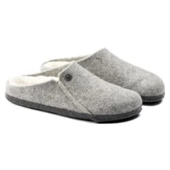 Birkenstock Zermatt Shearling Wool Felt Light Gray -Birkenstock Sale Store 1015086 pair