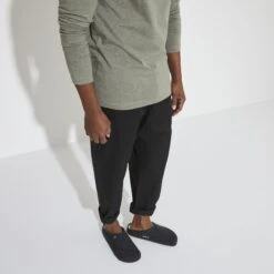 Birkenstock Zermatt Shearling Wool Felt Anthracite -Birkenstock Sale Store 1015090 f look m