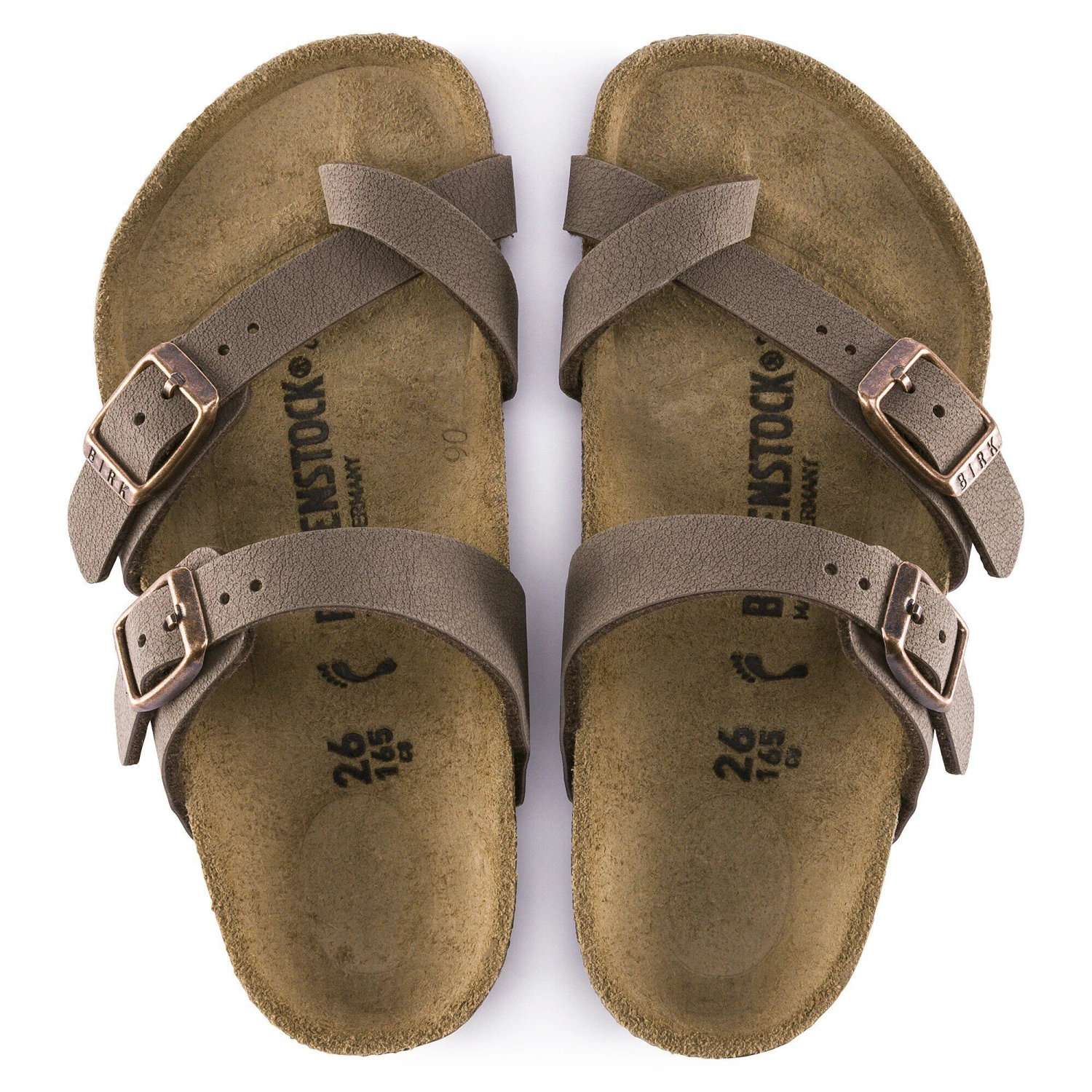 Birkenstock Mayari Kids Birkibuc Mocha 2 Birkenstock Mayari Kids Birkibuc Mocha - Image 2