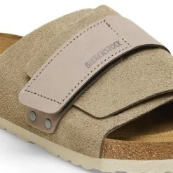 Birkenstock Kyoto Nubuck-Suede Leather Taupe -Birkenstock Sale Store 1015572 detail 1