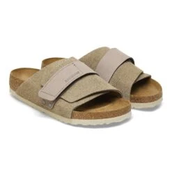 Birkenstock Kyoto Nubuck-Suede Leather Taupe -Birkenstock Sale Store 1015572 pair