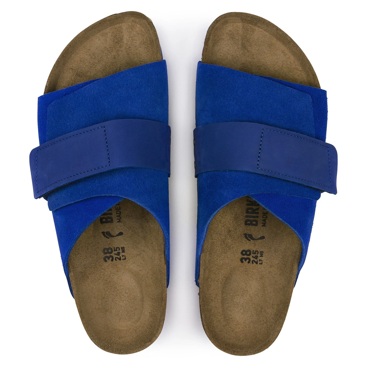 Birkenstock Kyoto Nubuck-Suede Leather Ultra Blue 2 Birkenstock Kyoto Nubuck-Suede Leather Ultra Blue - Image 2
