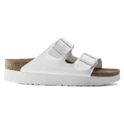Arizona Platform Vegan Birko-Flor White -Birkenstock Sale Store 1015806 side