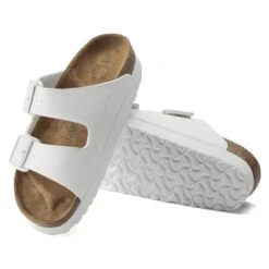 Arizona Platform Vegan Birko-Flor White -Birkenstock Sale Store 1015806 sole