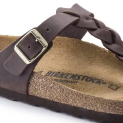Birkenstock Gizeh Braided Oiled Leather Habana -Birkenstock Sale Store 1015925 detail 1