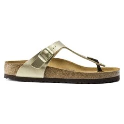 Birkenstock Gizeh Birko-Flor Gold 10 Birkenstock Gizeh Birko-Flor Gold -Birkenstock Sale Store 1016108 side