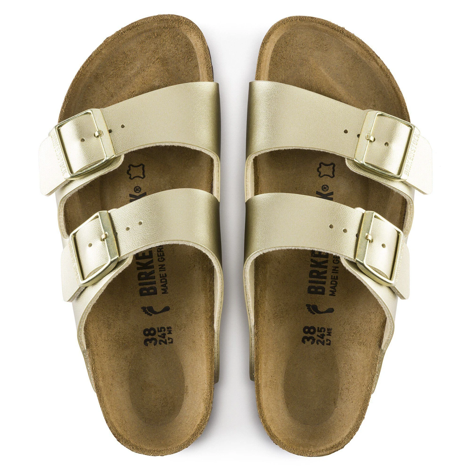 Birkenstock Arizona Birko-Flor Gold 2 Birkenstock Arizona Birko-Flor Gold - Image 2