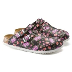 Birkenstock Kay SL Birko-Flor Blooming Roses Black 11 Birkenstock Kay SL Birko-Flor Blooming Roses Black -Birkenstock Sale Store 1016662 pair