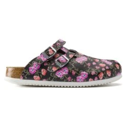 Birkenstock Kay SL Birko-Flor Blooming Roses Black 8 Birkenstock Kay SL Birko-Flor Blooming Roses Black -Birkenstock Sale Store 1016662 side