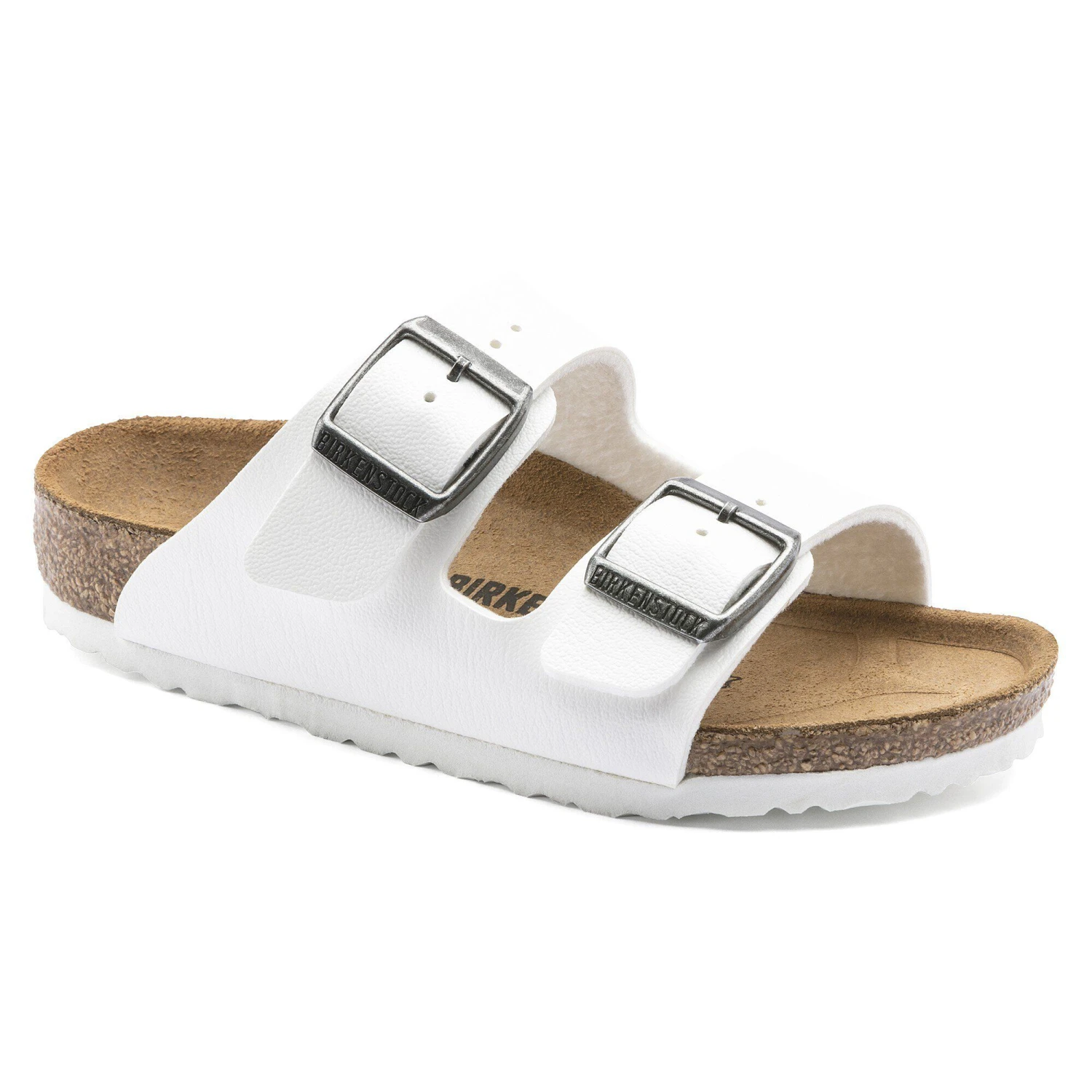 Birkenstock Arizona Kids Birko-Flor White 1 Birkenstock Arizona Kids Birko-Flor White