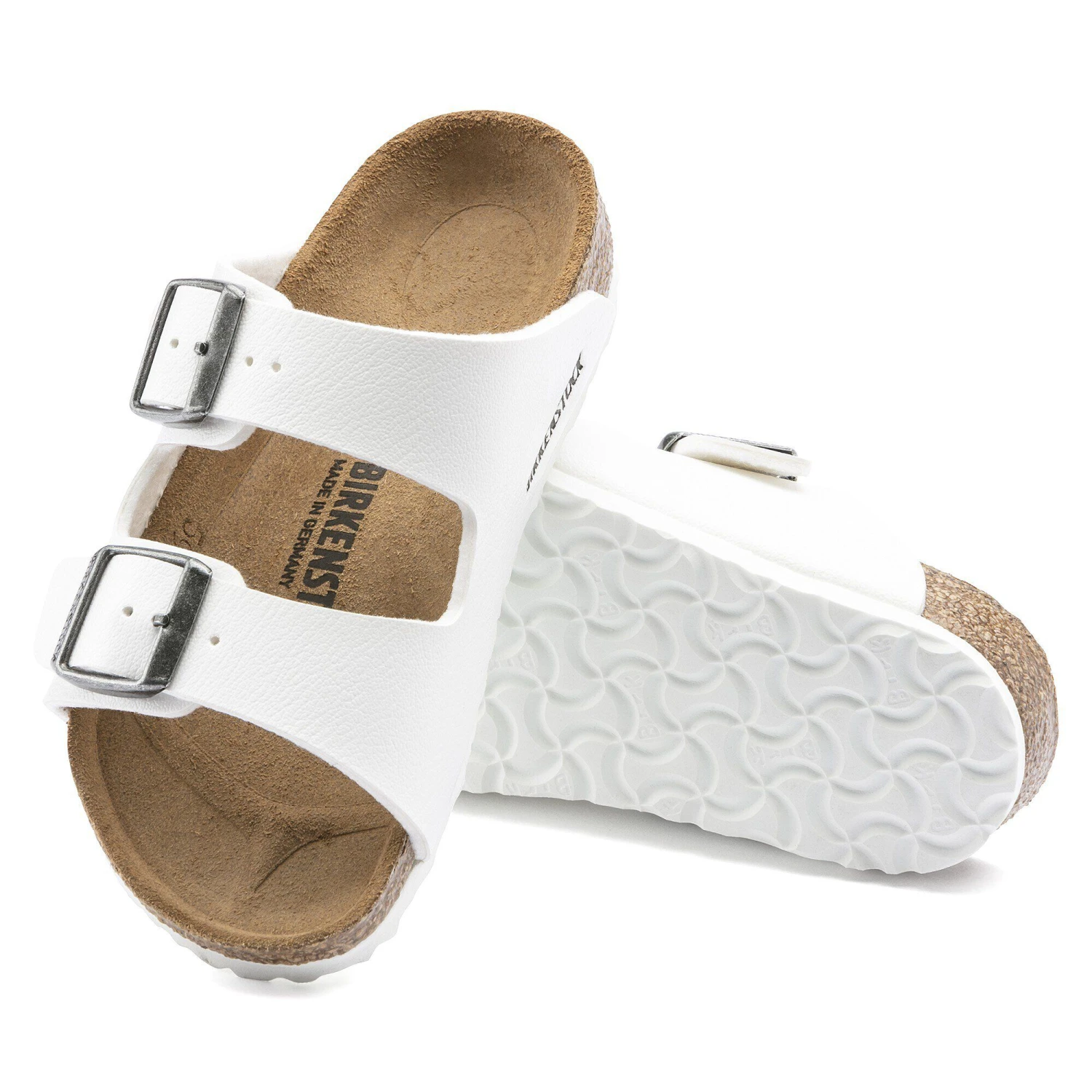 Birkenstock Arizona Kids Birko-Flor White 9 Birkenstock Arizona Kids Birko-Flor White - Image 9