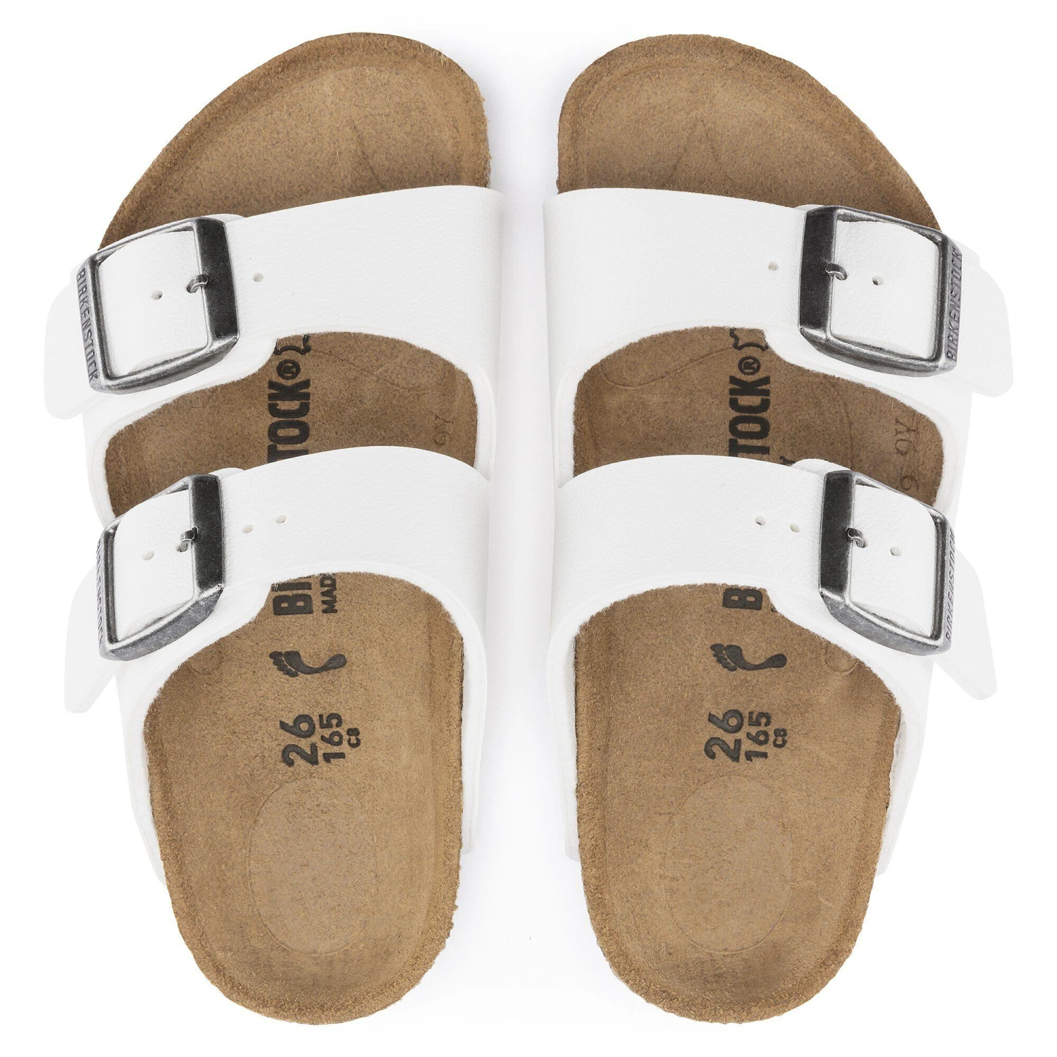 Birkenstock Arizona Kids Birko-Flor White 3 Birkenstock Arizona Kids Birko-Flor White - Image 3