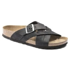 Birkenstock Lugano Oiled Leather Camberra Old Black