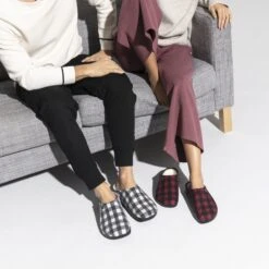 Birkenstock Zermatt Shearling Wool Felt Plaid Red -Birkenstock Sale Store 1017544 detail 7