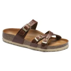 Birkenstock Franca Oiled Leather Cognac