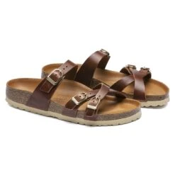 Birkenstock Franca Oiled Leather Cognac -Birkenstock Sale Store 1017568 pair