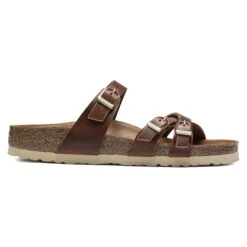 Birkenstock Franca Oiled Leather Cognac -Birkenstock Sale Store 1017568 side