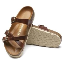 Birkenstock Franca Oiled Leather Cognac -Birkenstock Sale Store 1017568 sole