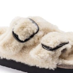 Arizona Big Buckle Shearling Shearling Teddy Eggshell -Birkenstock Sale Store 1017642 detail 1